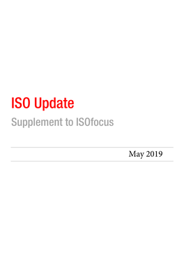 Isoupdate May 2019