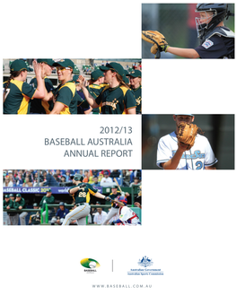 2012/13 Baseball Australia Annual Report