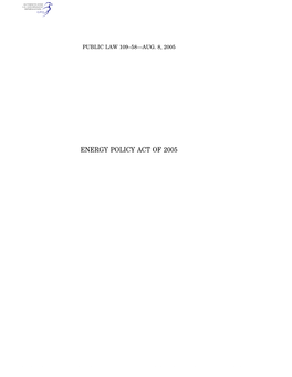 Energy Policy Act of 2005