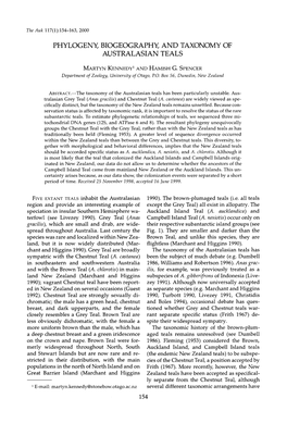 Phylogeny Biogeography, and Taxonomy of Australasian