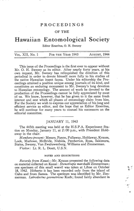 Hawaiian Entomological Society