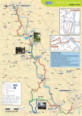 National Cycle Route 45 20 Miles • 32 Km