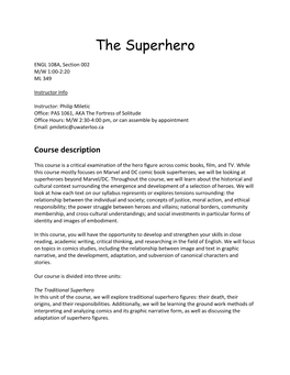 The Superhero