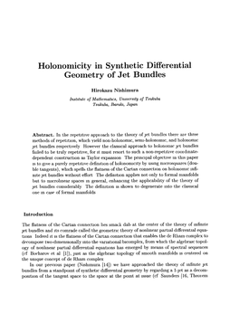 Holonomicity in Synthetic Differential Geometry of Jet Bundles