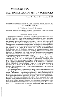 Proceedings of the NATIONAL ACADEMY of SCIENCES