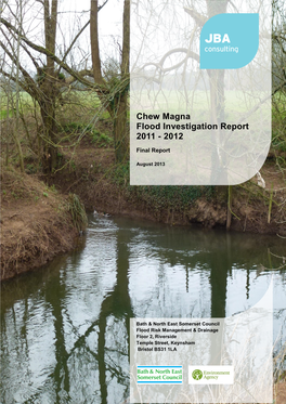 Chew Magna Flood Investigation, Final Report 2011-2012
