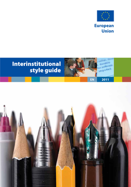 Interinstitutional Style Guide 2011.Pdf