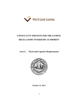 Fiscal and Capacity Requirements