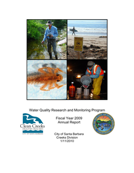 Fiscal Year 2009 Water Quality Report