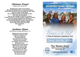 Alumnae Prayer Spelman Hymn