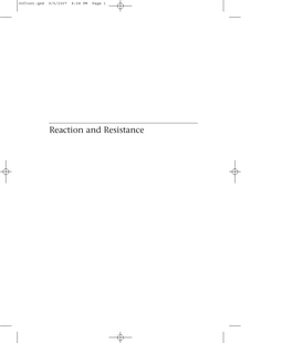 Reaction and Resistance 00Front.Qxd 9/5/2007 8:58 PM Page Ii