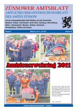 Amtsfeuerwehrtag 2011