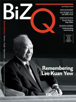 Remembering Lee Kuan Yew Please Sign: Please Upon Approval Name and Date