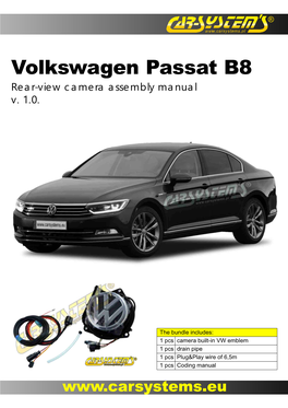 VW Passat B8 - Rear-View Camera - Assembly Manual 1 a B