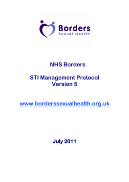 NHS Borders STI Management Protocol Version 5