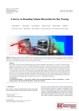 A Survey on Bounding Volume Hierarchies for Ray Tracing