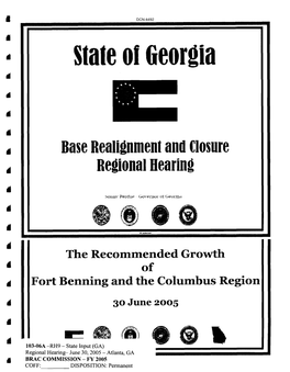 Fort Benning Futures Partnership Vice President, Military Banking Columbus Bank and Trust City of Columbus Georgia