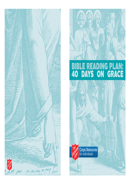 Bible Reading Plan: 40 Days on Grace