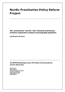 Nordic Prostitution Policy Reform Project