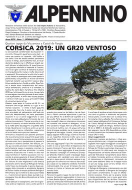 Corsica 2019: Un Gr20 Ventoso