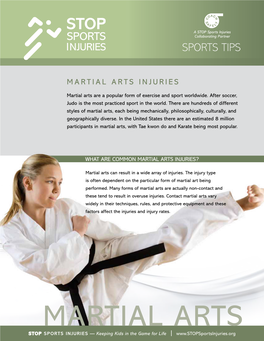 Martial Arts Injuries