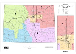 Colorado CDOT Engineering Regions July 1, 2013 [Q