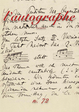 Genève L'autographe