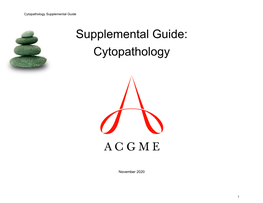 Cytopathology Supplemental Guide