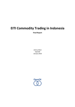 EITI Commodity Trading in Indonesia