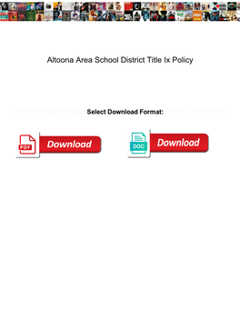 Altoona Area School District Title Ix Policy