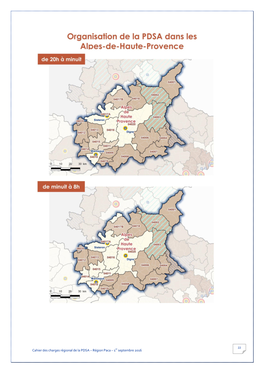 Cahier Des Charges Régional De La PDSA – Région Paca – 1Er Septembre 2016