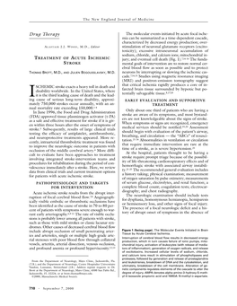 Treatment of Acute Ischemic Stroke