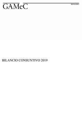 Bilancio Consuntivo 2019
