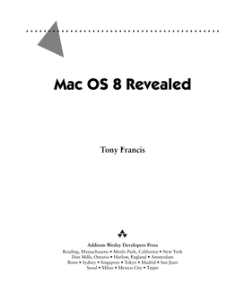 Mac OS 8 Revealed