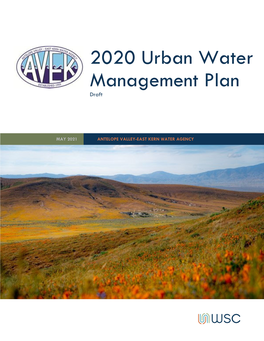 To View the AVEK 2020 UWMP Public Draft