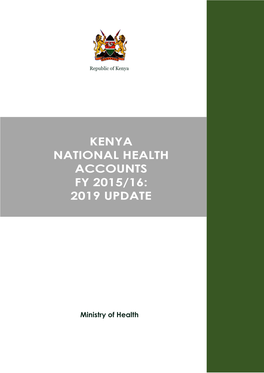 Kenya National Health Accounts FY 2015/16