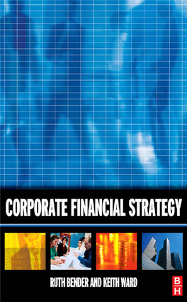 Corporate Financial Strategy This Page Intentionally Left Blank Corporate Financial Strategy