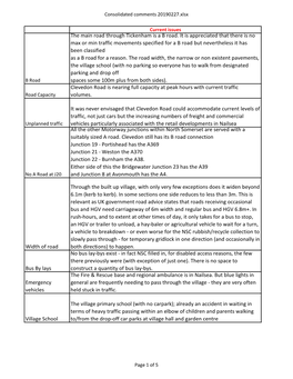 TRAG Consolidated Comments 20190227