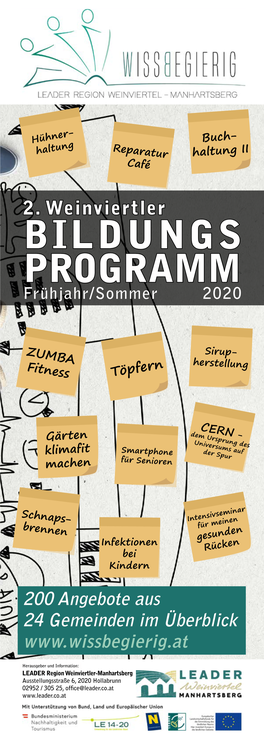 BILDUNGS PROGRAMM Frühjahr/Sommer 2020