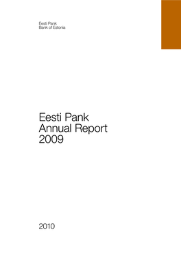 Eesti Pank Annual Report 2009