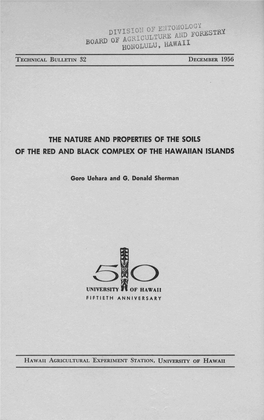 The Nature and Properties of the Soils of the Red and Black Complex of the Hawaiian Islands