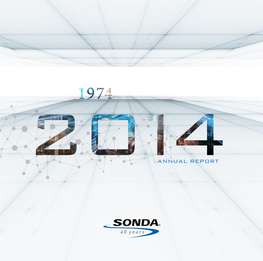 Table of Contents Annual Report Sonda 2014