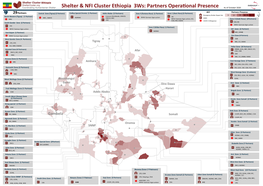 Shelter & NFI Cluster Ethiopia 3Ws: Partners Opera Onal Presence