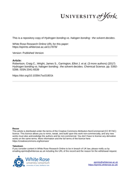 Halogen Vs Hydrogen Bonding the Solvent Decides