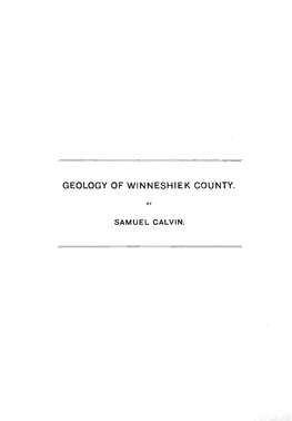 Geology of Winneshiek County