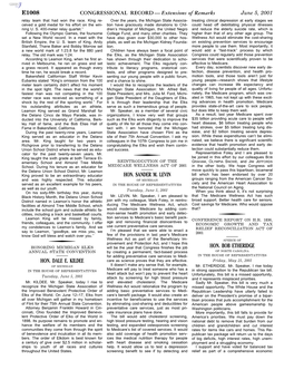 CONGRESSIONAL RECORD— Extensions of Remarks E1008 HON