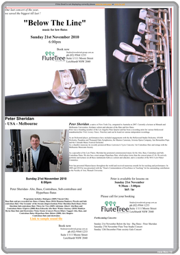 Flute Tre-Ezine Nov 2011