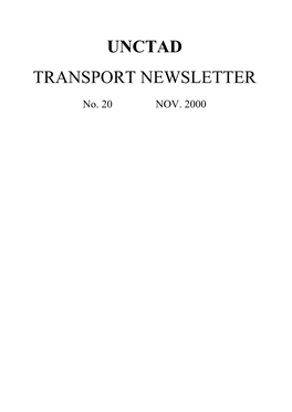Unctad Transport Newsletter