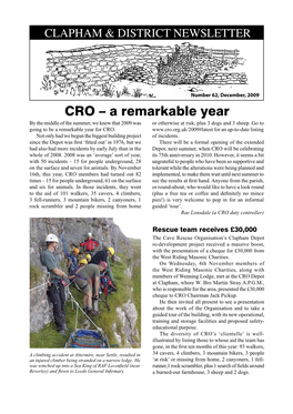 CRO – a Remarkable Year by the Middle of the Summer, We Knew That 2009 Was Or Otherwise at Risk, Plus 3 Dogs and 3 Sheep