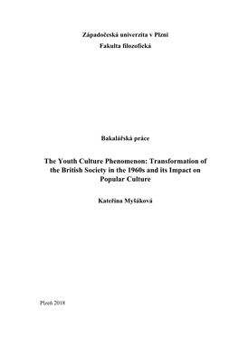 Transformation of the British Society in the 1960S and Its Impact on Popular Culture